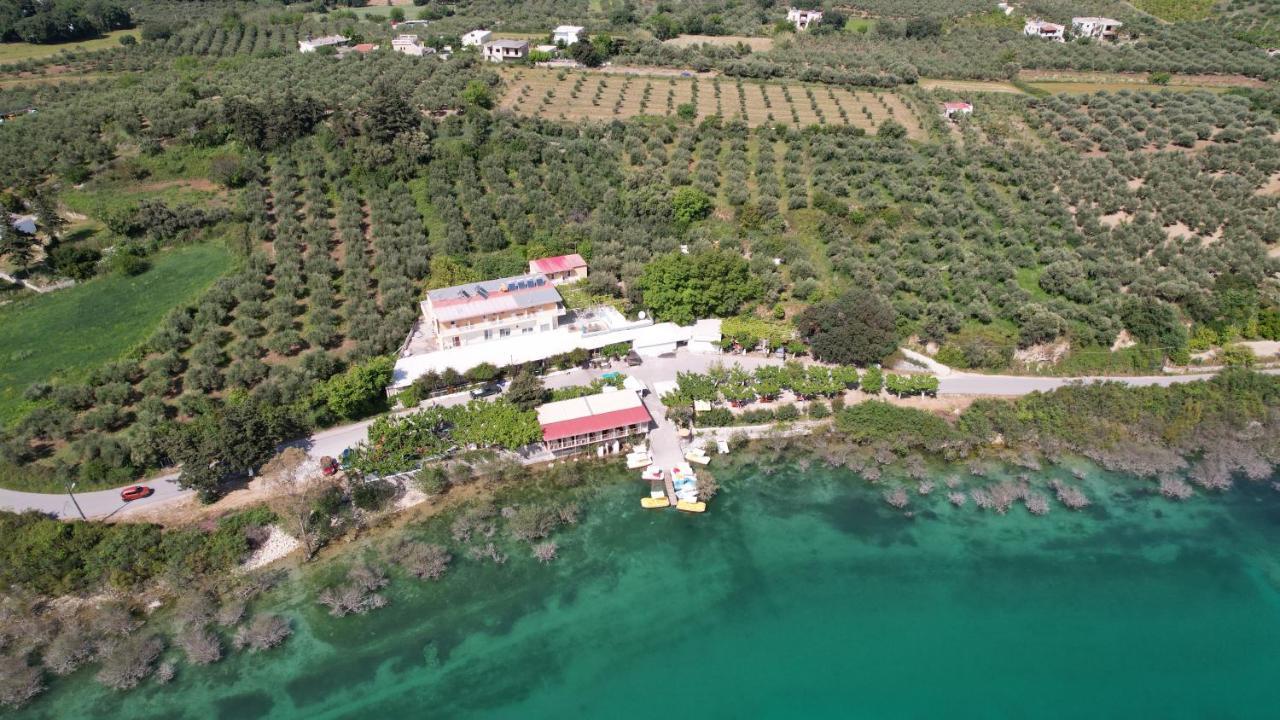 Korissia With Lake View Kournas Bagian luar foto